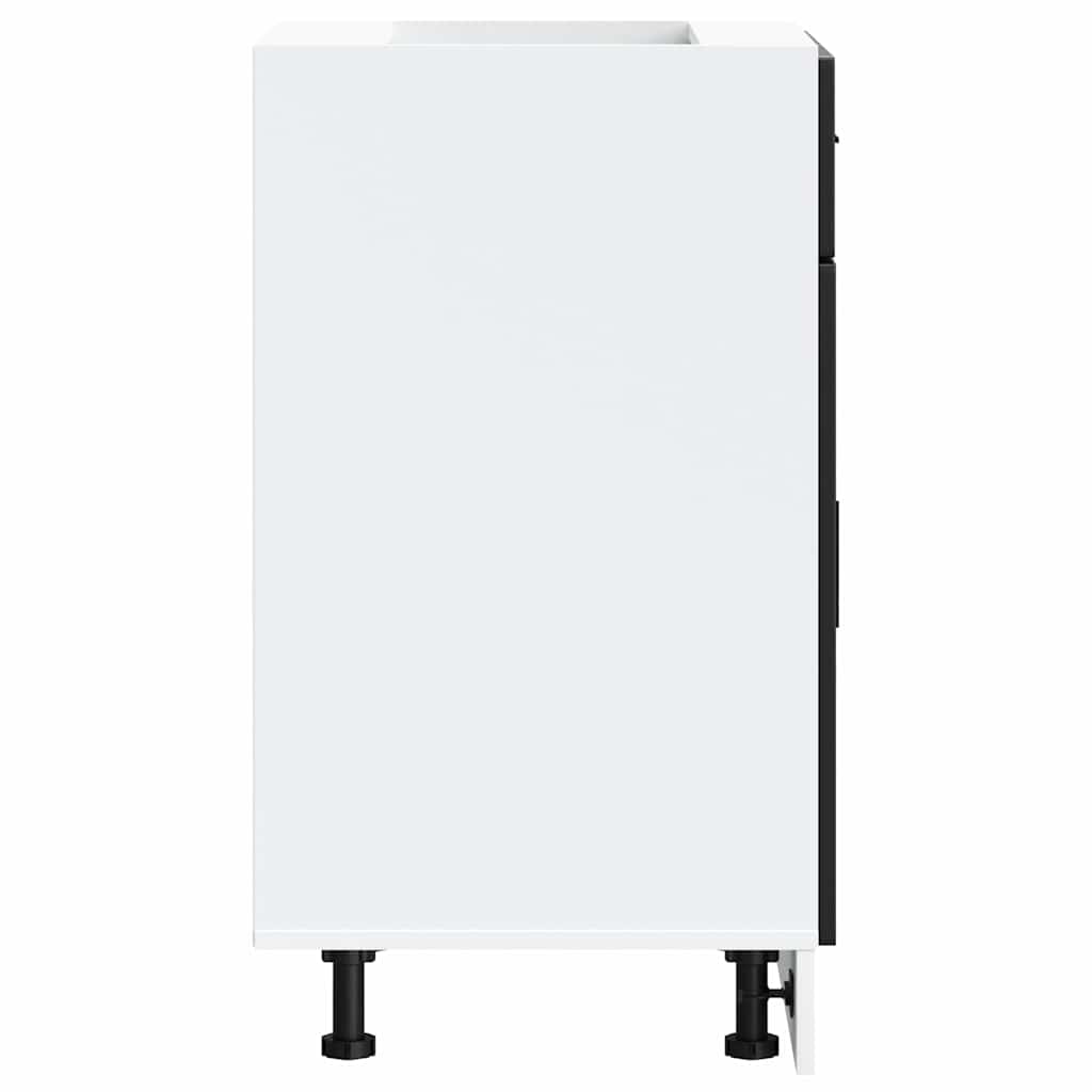 Kitchen Base Cabinet Porto Black Engineered Wood